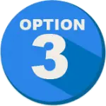 The third option is when the accident is the other person's fault